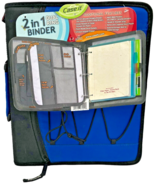 Case it dual ring 2 in 1 binder w/external bungee web, mesh pockets, and... - $10.39