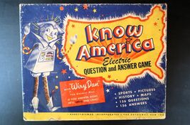 Vintage 1950s Travel America Electric Educational Action Game Wiry Dan 601 - $24.99
