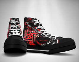 Marilyn manson music rock printed canvas sneaker shoes thumb200