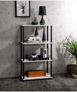 Nypho Antique White &amp; Black Bookshelf: Stylish Storage - €85,67 EUR