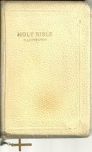 Holy Bible, Illustrated, Self-pronouncing Edition, King James Version; white, zi - £27.97 GBP