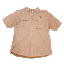 Guide Series Shirt Short Sleeve Button Up Mens Fishing Shirt Large Coral... - $16.78