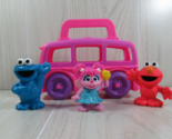 Sesame Street Abby Cadabby On The Go Pink Take-along School Bus Figures ... - £13.06 GBP