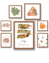 Thanksgiving Gallery Wall Art - $10.50