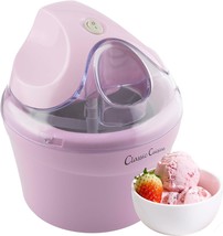 Ice Cream Maker - 1Qt Ice Cream Machine Makes Sorbet, Gelato, Ice Cream,, Pink - $58.93