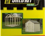 Shed Storage Kit 2x4 Metal Garden Building Peak Style Roof Doors Steel O... - £83.10 GBP