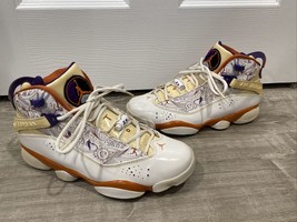 Air Jordan 6 Rings Phoenix Suns ‘93 MVP White Purple Men’s Size 8 322992... - $110.69