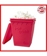 BPA Free Silicone Microwave Popcorn Maker - Air Pops 8 Cups Quickly - $17.81