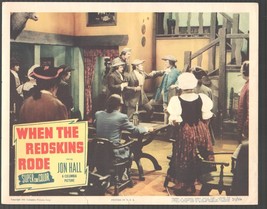 When The Redskins Rode 11&quot;x14&quot; Lobby Card James Seay Jon Hall - $33.95