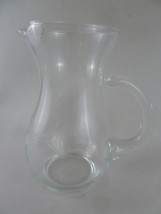 Princess House Heritage Small Pitcher with Ice Lip  6 1/2&quot; Etched Flowers - $19.79