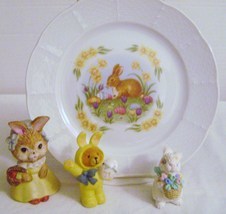  Czechoslovakia Carlsbad Easter Plate with Bunnies - $18.00