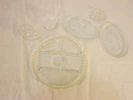 Vintage Misc.Pieces Set Of 6 Crystal Tea Time Set No Sugar Bowl Included 90238 - £22.12 GBP