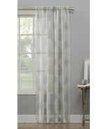 Mainstays Marjorie Sheer Voile Curtain, Single Panel Brownstone  58&quot; W X... - £15.72 GBP