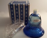 Vintage Avon Hospitality Glass Blue Bell Bottle Cologne Roses Roses 3.75... - £16.56 GBP