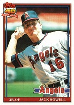 Topps 40 Years Of Baseball 1991 Baseball Card 57 Jack Howell L.A Angels - £1.38 GBP