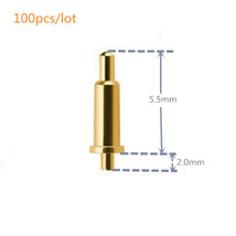 100pcs 1.5mm pin 5.5mm Spring Loaded Signal Test Probes Pogo Pin Connector - £14.98 GBP