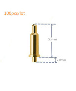 100pcs 1.5mm pin 5.5mm Spring Loaded Signal Test Probes Pogo Pin Connector - £10.82 GBP