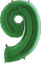 40&quot; Number &#39;9&#39; Mylar Balloon - Green - £11.05 GBP