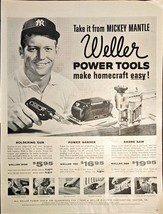 Mickey Mantle New York Yankees Weller Power Tools Homcraft-1958 Vintage ... - $11.43