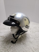 VTG Fulmer Chrome Motorcycle Helmet Unbranded Harley Davidson Chopper Re... - $34.44