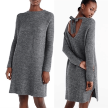J Crew Tunic Shift Sweater Dress Ribbed Wool Alpaca Blend Wmn SZ M Simple Modern - $48.88