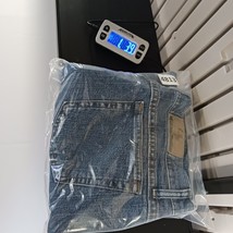 Blue Jeans High Rise Women's Blue Cotton Blend Denim Jeans Size 14P (32×25) image 9