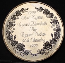 38.8mm The Queen Mother 90th Birthday Commemorative Medallion~Free Shipping - £13.07 GBP