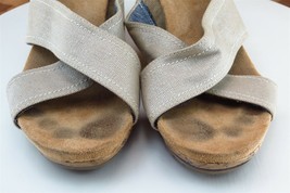 Dr. Scholl&#39;s Sz 8.5 M Brown Slide Fabric Women Sandals - £15.82 GBP