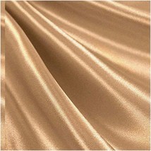 Champagne Elegance: 60&quot; Wide Charmeuse Bridal Fabric - Perf - £94.52 GBP