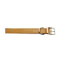 Heritage Leather Sewn/half Lined Collar Tan 30cm/12 Sz 1  - $19.00