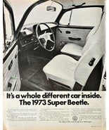 VOLKSWAGEN OF AMERICA - 1973 Super Beetle - 1972 VTG Print AD - $14.60 CAD