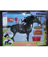 NEW RAY SUNSHINE RANCH BATTERY OPERATED HORSE BEST CLASSIC BROWN W SOUND... - $33.65