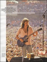 The Eagles Glenn Frey w/ Gibson Les Paul Junior guitar circa 1977 pin-up... - $4.23