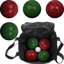 Bocce Ball Set Regulation Outdoor Family Bocce Game for Backyard Lawn - £60.29 GBP