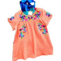 Girl&#39;s Coral Embroidered Top - £22.02 GBP+
