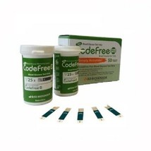 SD CodeFree Test Strips 50 pcs blood glucose sugar test strip SD Code Free NEW - £23.58 GBP