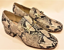 Sam Edelman Shoes Loafers Size-9.5  Leather Snake Pattern - £47.93 GBP