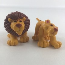 Fisher Price Animal Families Jungle King Lion Action Figures Cub Vintage 1995 - $19.75