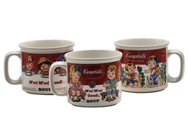 Set of 3 Campbell&#39;s Soup Coffee Mugs VTG 1993 Gardening Kids by Westwood Rare - £17.65 GBP