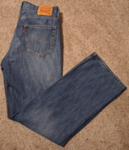 Levi&#39;s 527 Jeans 34x33(tag 34x34) Men&#39;s Blue Jeans Bootcut Western Cowboy Denim - £21.71 GBP