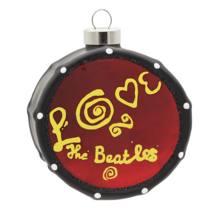 Beatles - Love Drum GLASS Ornament by Kat &amp; Annie - $22.72