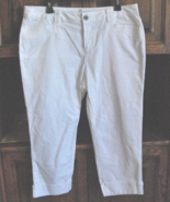 Liz Claiborne Capri Fit Pants Ladies 8 Petite White - $381.30 MXN