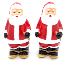 Santa Claus With Snowshoes  Salt and Pepper Shakers Set Christmas - Target - £10.38 GBP