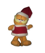 Vintage Garfield Christmas Santa Hat Plush Stuffed Animal - £7.09 GBP