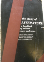 The Study of Literature, a handbook of critical essays and terms: written by Syl - £27.53 GBP