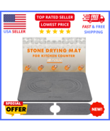 Stone Drying Mat for Kitchen Counter &amp; Sink - Super Absorbent Diatomaceo... - $39.99