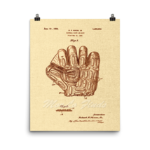 Baseball Glove 1923 Vintage Patent Art Print Poster, 8x10 or 16x20 - $17.95+