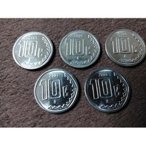 5-coin lot 2001 Mexico 10 centavos AU - £3.90 GBP