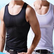 Quick-Drying Bodybuilding Tank Top - Mesh Ice Silk Material for Maximum Breathab - £16.70 GBP+