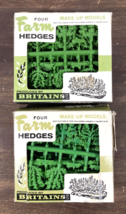Vintage Britains FOUR FARM HEDGES 1730 NIB Lot 2 Make-Up Models OPEN BOX... - £15.85 GBP